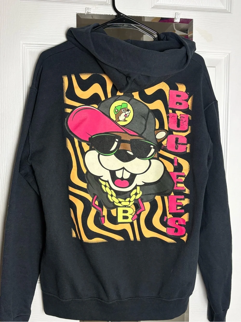 Adult Buc-cee’s Black Sweatshirt Hoodie Size M